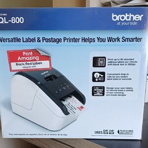 Brother QL-800 Label Printer - Black and White